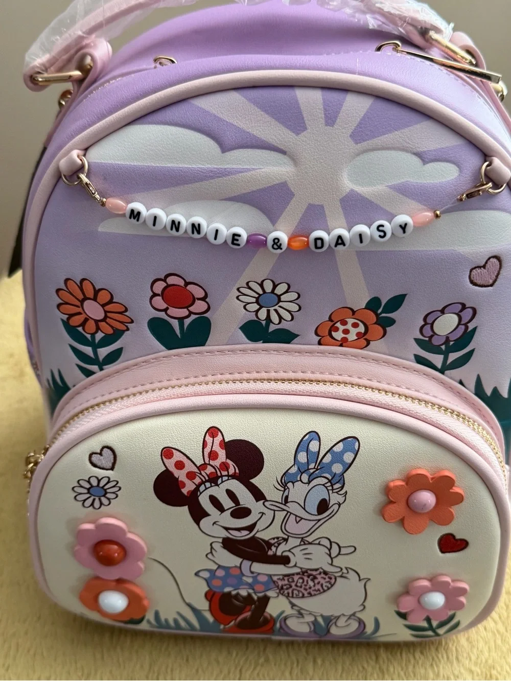 Disney Purple and Pink Minnie & Daisy Kids Backpack